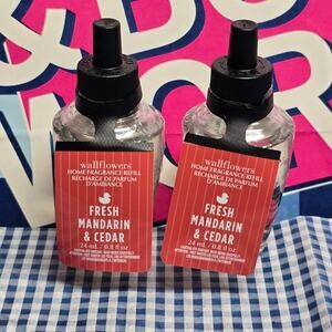BBW Fresh Mandarin & Cedar Wallflower Fragrance Refill Set